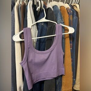 Purple athletic tank